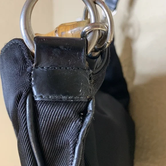 Authentic Gucci bamboo 2-way purse vintage - Picture 7 of 14